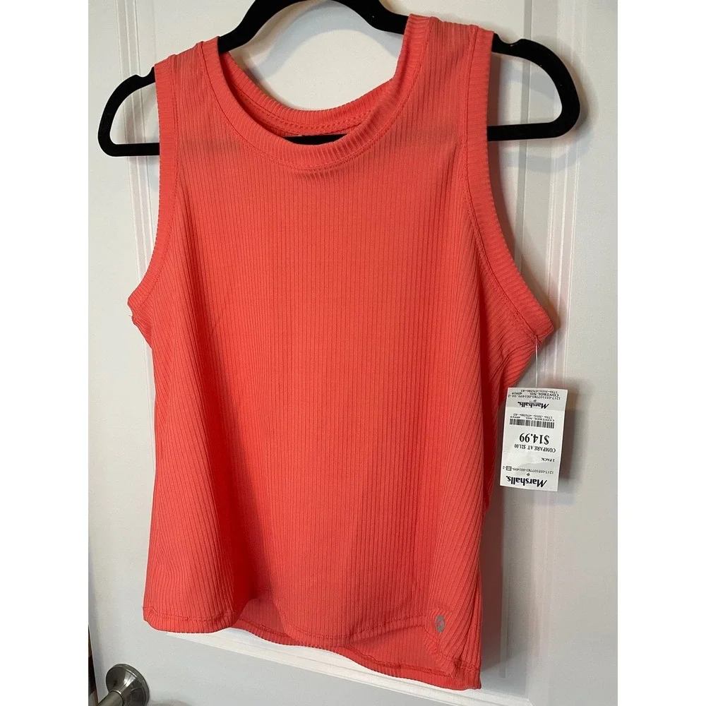 RBX - Ribbed Cropped Athletic Tank - Picture 3 of 5